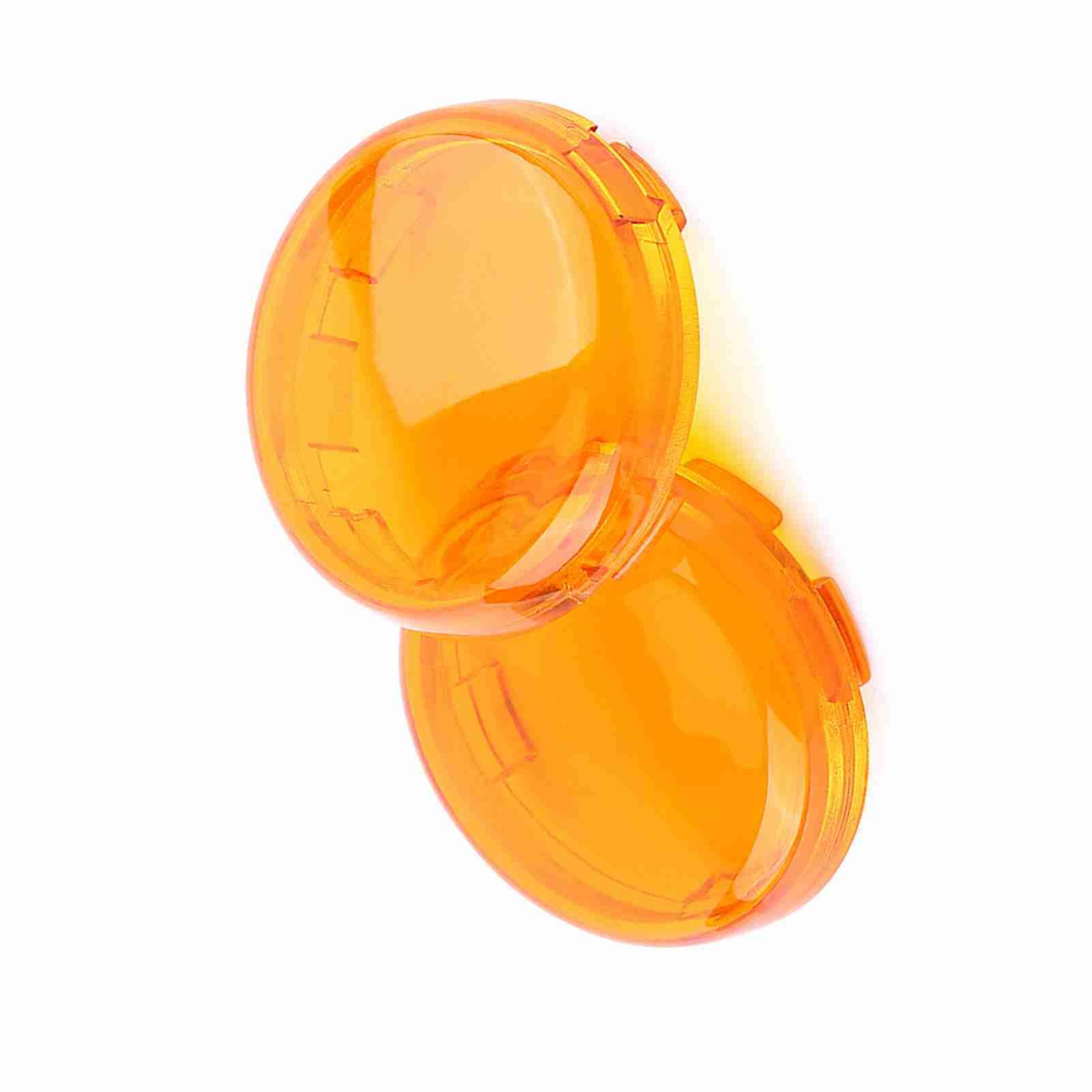 BAOFUYA Motorradwende-Lichtlinsenabdeckung, Injektion mit Kunststoff, Gelb, Rauch, Rot, Powersportspart, Kompatibel mit XL883 48, Softail 1986-15 (Yellow) von BAOFUYA