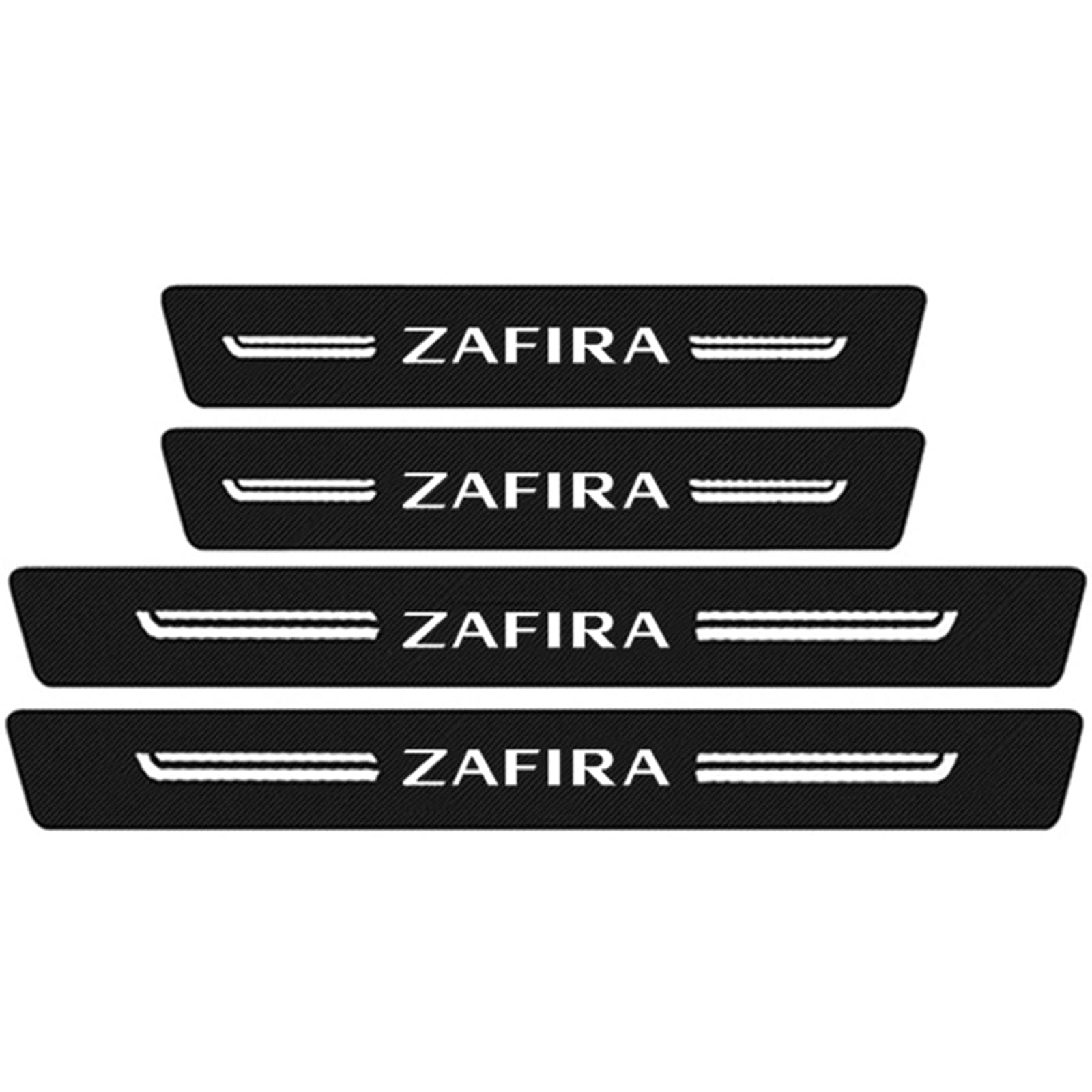 4 Stück Auto Einstiegsleisten Schutz für OP-EL Zafira, Einstiegsleisten und Türschweller Kohlefaser Auto Türeinstiegsschutz Aufkleber von BAONITOU