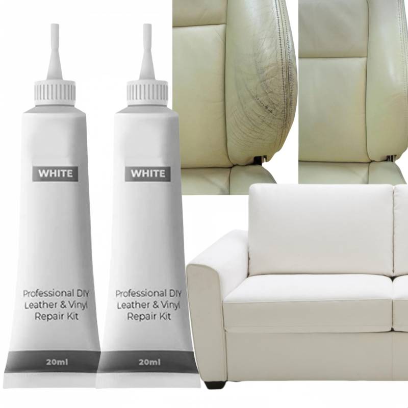 BAOSROY Leder Reparatur Set,Lederreparatur Creme,Lederbalsam,Leder-Restaurator,Leder-Farbbalsam,Lederkratzer Reparatur für Leder Restaurierung Risse Löcher,Autositze,Sofas,Schuhe,2PCS von BAOSROY