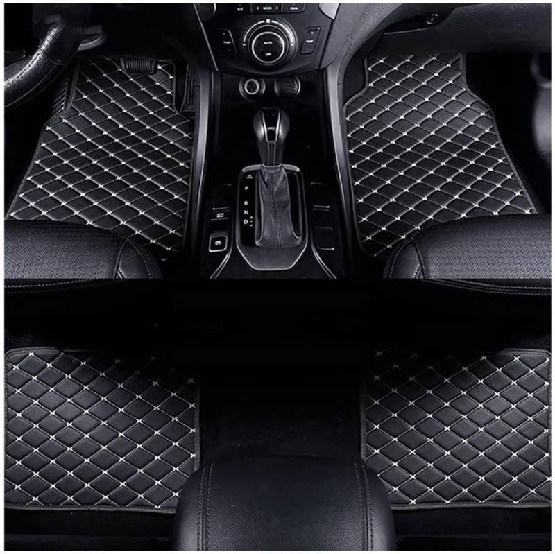 Auto Fußmatten für BMW X1 2010-2014, Teppiche Bodenmatten Allwetter rutschfeste Auto Innenschutz Teppich Matte Zubehör,B/Black-beige von BARIQ