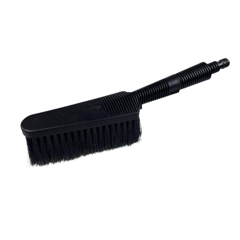 BAS Auto Waschbürste mit Schlauchanschluss - Wasser bürste mit Schlauchanschluss - Weiche und zarte Borsten - Ideal für Auto, Wohnmobil, SUV & Scheibenreinigung - Länge: 34 cm (schwarz) von BAS