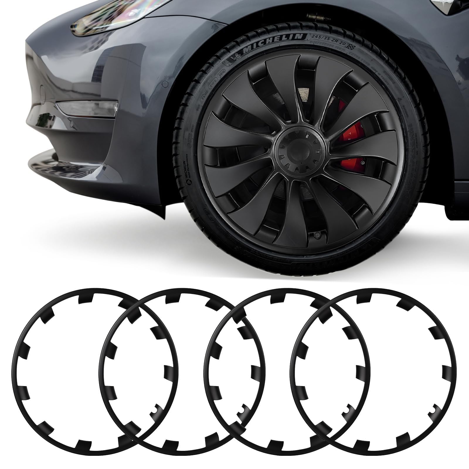 BASENOR Felgenschutz für Tesla Modell 3 Performance 20 Zoll ABS Felgenschutz Felge Hubcap Abdeckung Auto Schutz für 2016-2023 Modell 3 Performance Außenzubehör BASENOR Felgenschutz für Tesla Modell 3 Performance 20 Zoll ABS Felgenschutz Felge Hubcap Abdeckung Auto Schutz für 2016-2023 Modell 3 Performance Außenzubehör von BASENOR