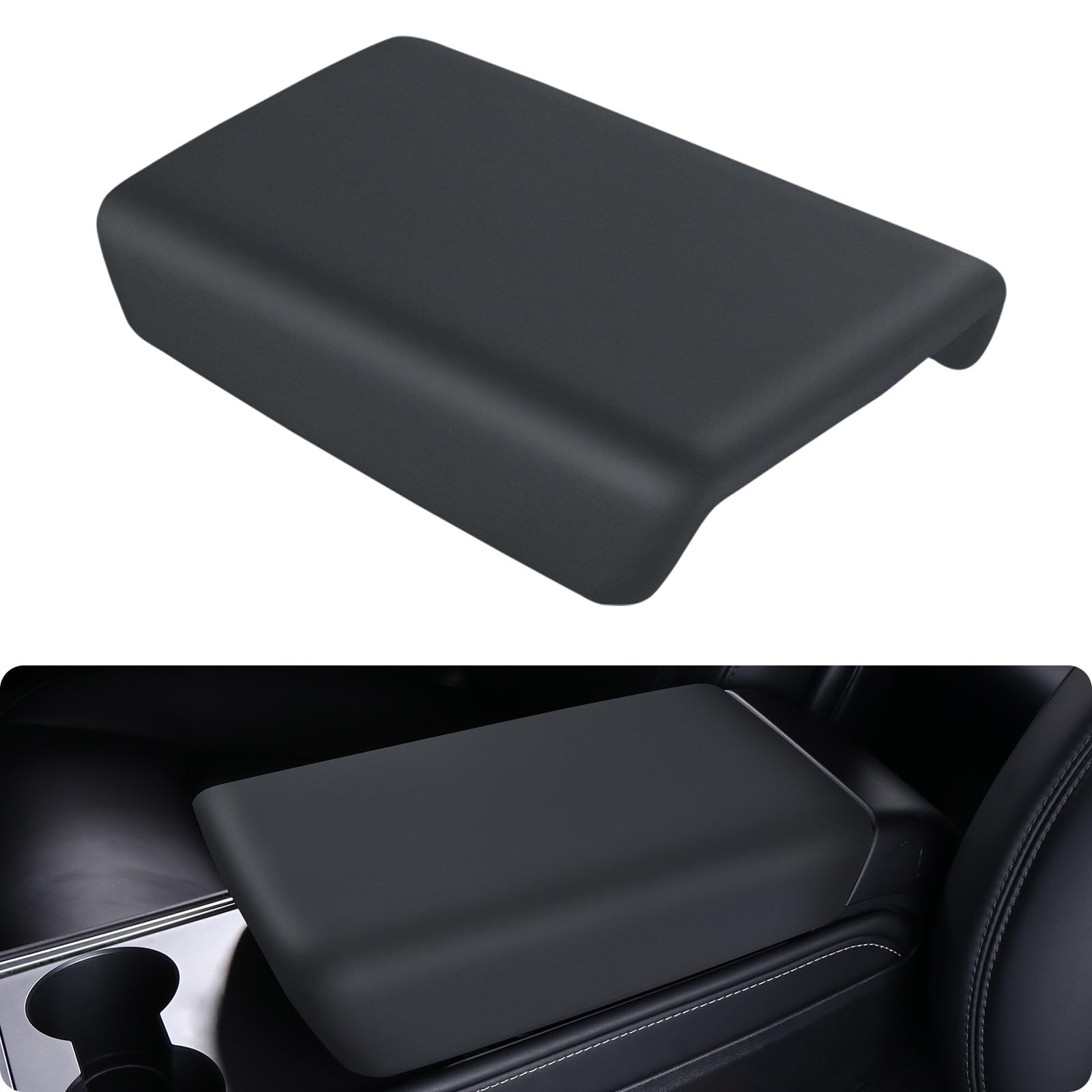 BASENOR Tesla Model 3 Model Y Mittelkonsole Abdeckung TPE Armlehnenabdeckung rutschfeste Schutzabdeckung 2019-2025 Tesla Interieurzubehör Schwarz BASENOR Tesla Model 3 Model Y Mittelkonsole Abdeckung TPE Armlehnenabdeckung rutschfeste Schutzabdeckung 2019-2025 Tesla Interieurzubehör Schwarz von BASENOR