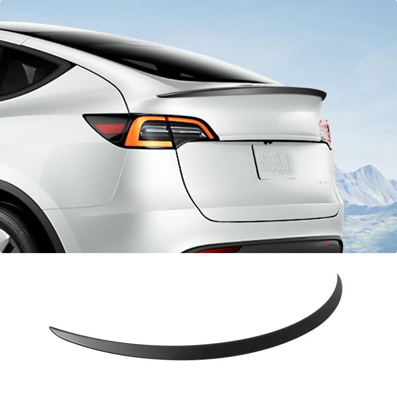 BASENOR Tesla Model Y Spoiler ABS Mattschwarzer Performance-Spoiler 2024 2023 2022 2021 von BASENOR