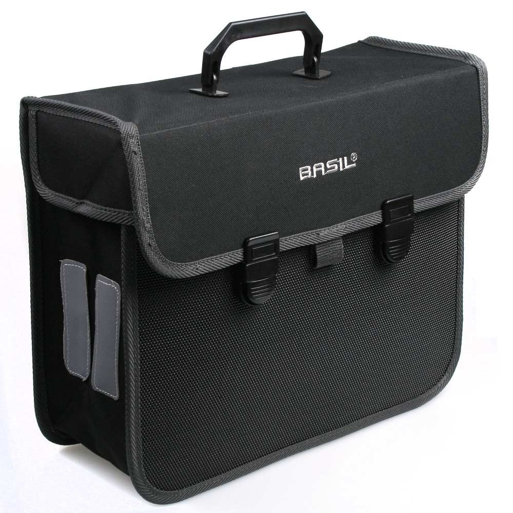 BASIL 291071 - reflektierende und wasserdichte Handtasche fahrradtasche hinten mit klickverschl von BASIL