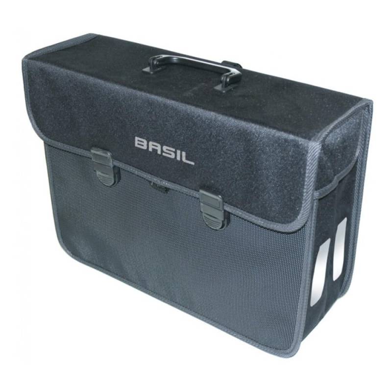 Basil Einzelpacktasche Malaga XL schwarz, 40x16x31cm, 17ltr, 17019 von Basil