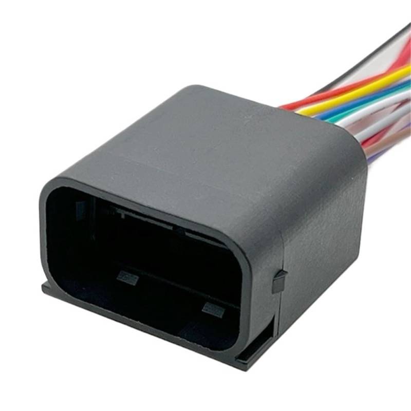 BASPHHH Auto Sensor Stecker 12 Pin Auto Lampe Scheinwerfer Stecker Kabelbaum Auto Wasserdichten Stecker 61132359991 1-1452335-1 1-1452334-1(12Pin Male) von BASPHHH