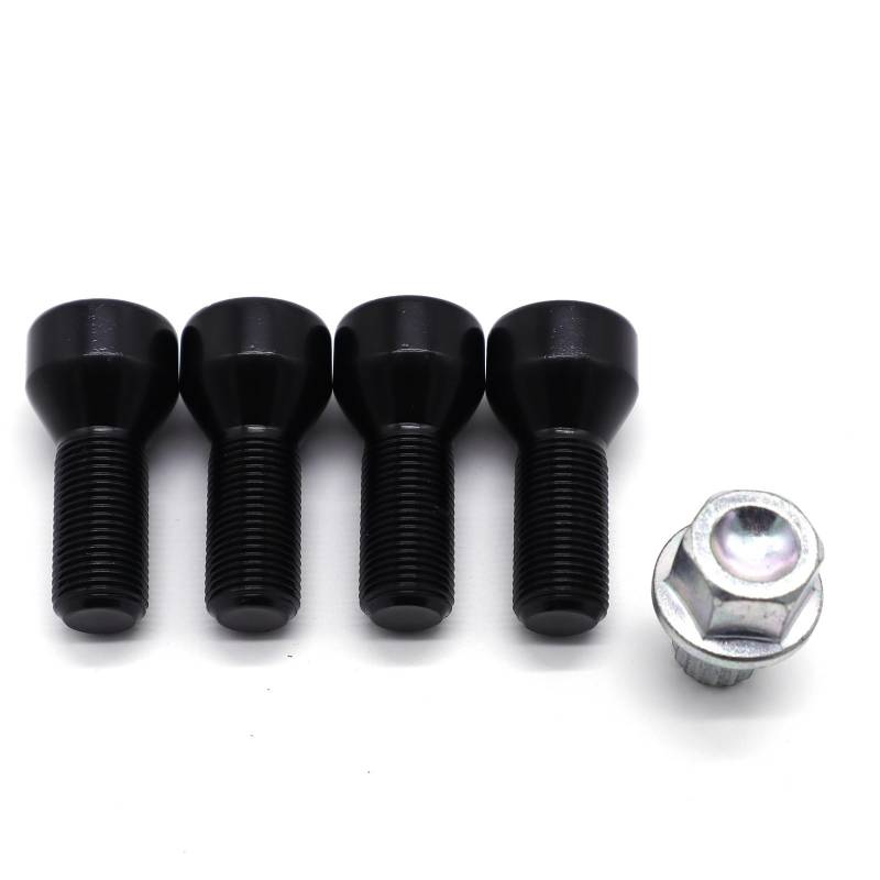 BASPHHH Felgenschraube Kompatibel mit 128i 135i 2008-2012 Auto-Radschrauben-Radmuttern-Set M12 x 1,5 36136786419 36136764057 von BASPHHH