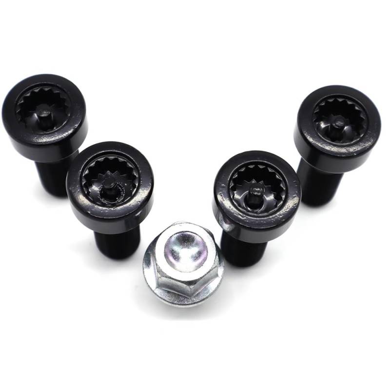 BASPHHH Felgenschraube Kompatibel mit 325i 2001-2006 Auto-Radschrauben-Muttern-Set M12 x 1,5 36136786419 von BASPHHH