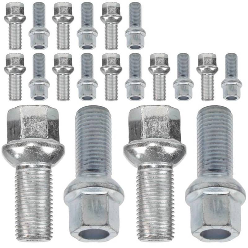 BASPHHH Felgenschraube Kompatibel mit A8 1994 1995 1996 1997 1998 1999 2000 2001 2002 Auto-Radschrauben Autozubehör WHT002437 von BASPHHH
