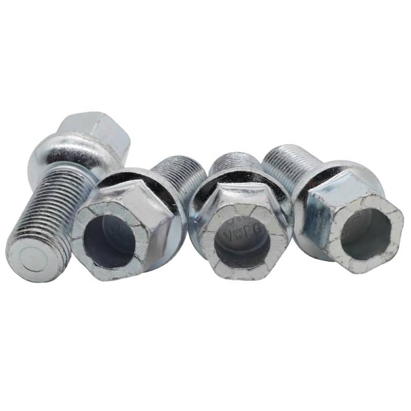 BASPHHH Felgenschraube Kompatibel mit A8 1994-2002 Auto-Radschrauben Länge Silber Autozubehör 28 mm WHT002437 von BASPHHH