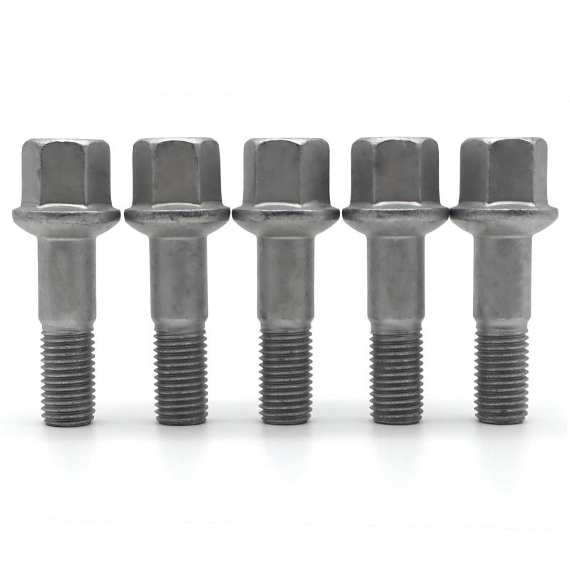 BASPHHH Felgenschraube Kompatibel mit Benz für A-Class für W168 1997-2004 für A-Class für W168 1999-2004 Autoradschrauben Radmuttern M12x1,5 A0009901007 A0009904807(5pcs) von BASPHHH