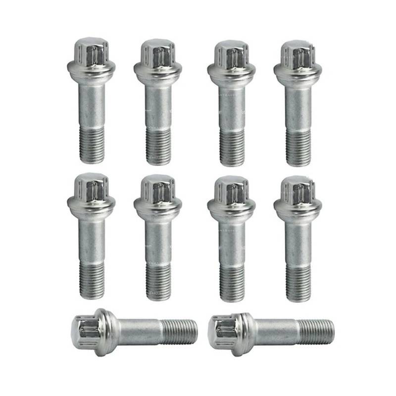 BASPHHH Felgenschraube Kompatibel mit Benz für GL-Class X166 2013-2018 Radschraubenschraube 0009905407 von BASPHHH