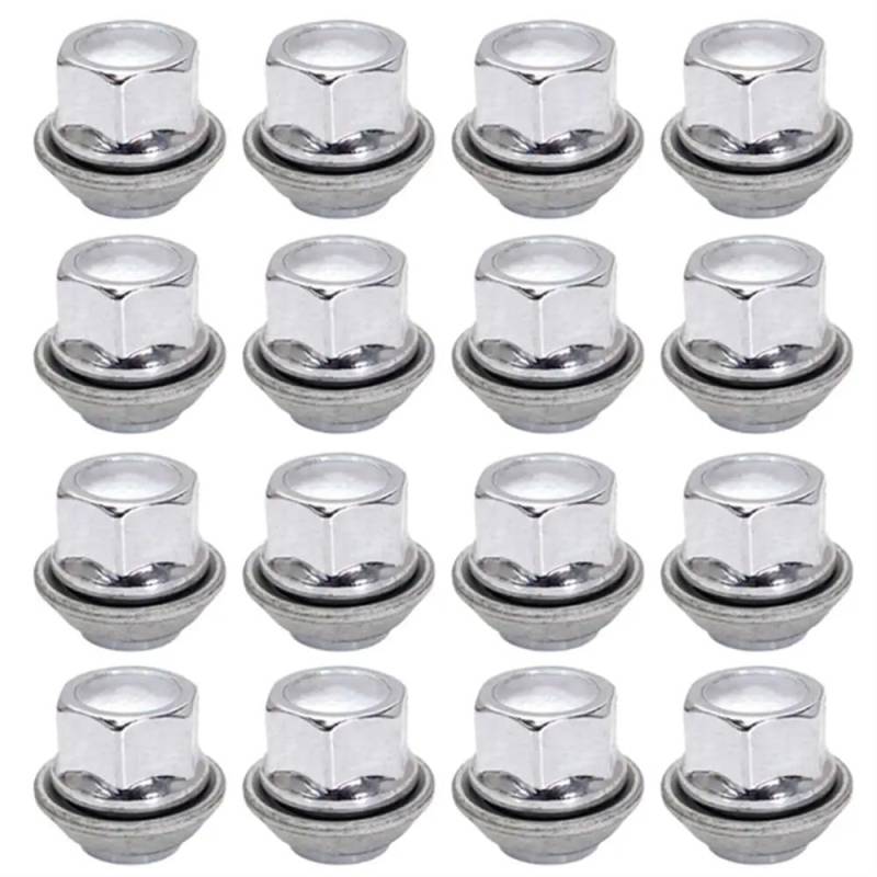 BASPHHH Felgenschraube Kompatibel mit Ford für C-MAX 2010 2014 M12x1,5 Radmuttern Schrauben Legierung 19mm(16pcs) von BASPHHH