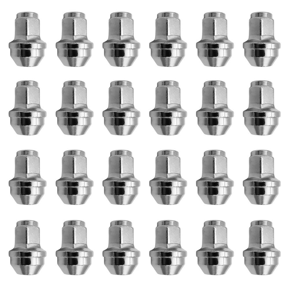 BASPHHH Felgenschraube Kompatibel mit Ford für Expedition 2007–2014 Radmuttern, verchromte Radmuttern 4L3Z1012A(24 Pieces) von BASPHHH