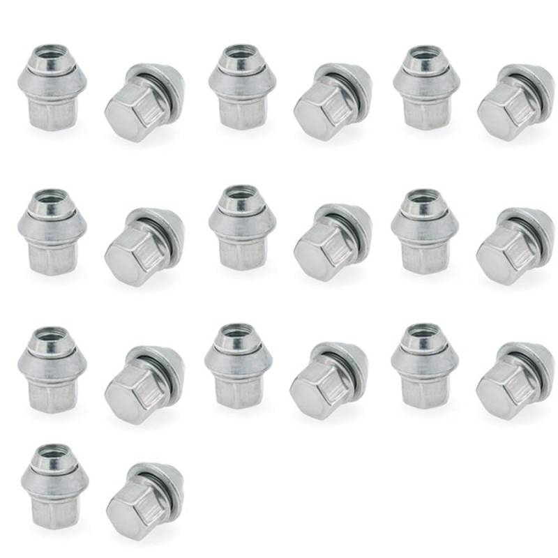 BASPHHH Felgenschraube Kompatibel mit Ford für Focus 1998-2018 Bolzen Bolzen Reifenmutter legiertes Stahlrad M12 x 1,5 von BASPHHH
