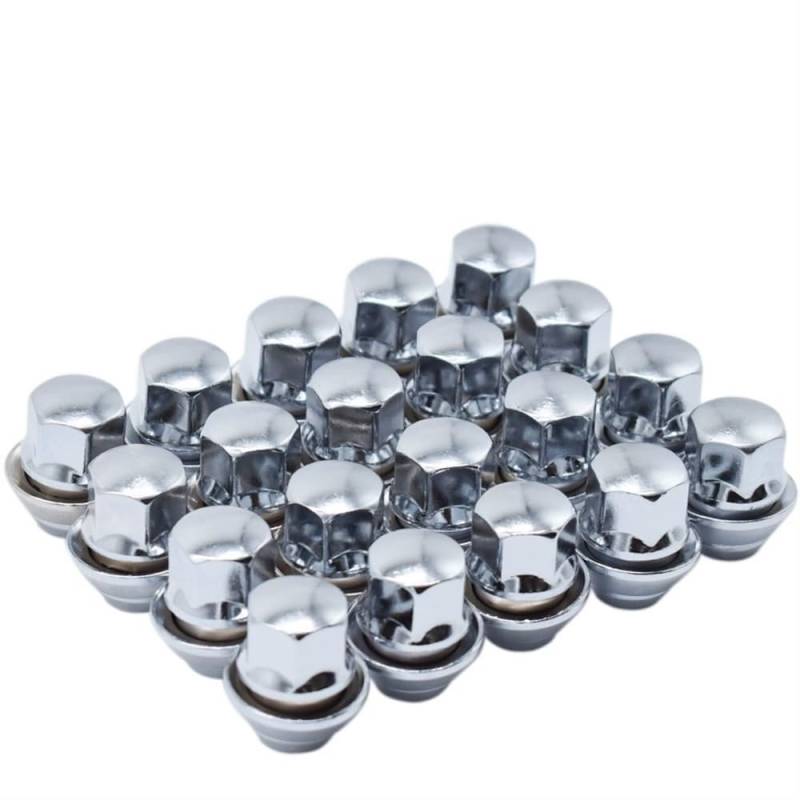 BASPHHH Felgenschraube Kompatibel mit Ford für Focus 1998-2018 M12 x 1,5 19 mm Bolzen Lug Stud Reifen Whorl Mutter mit Pad von BASPHHH