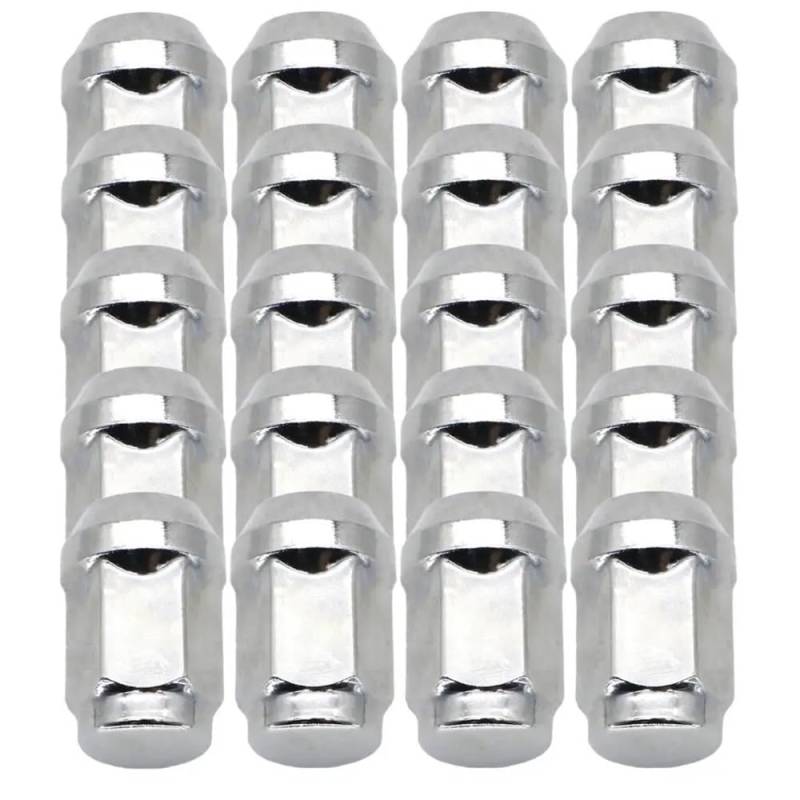 BASPHHH Felgenschraube Kompatibel mit Jeep für Cherokee 1984-2013 Chromstahl-Radmuttern 1/2"-20 60 Grad konisch 32mm von BASPHHH