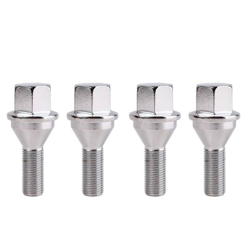 BASPHHH Felgenschraube Kompatibel mit Jeep für Cherokee 2014-2022 Radmuttern Muttern M12 x 1,25 mm 6511051AA 6509933AA von BASPHHH