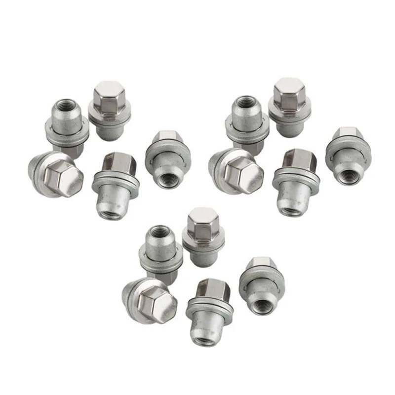 BASPHHH Felgenschraube Kompatibel mit Land für Rover für Discovery 4 2010- Edelstahl-Radmutterkappe RRD500290(15PCS) von BASPHHH