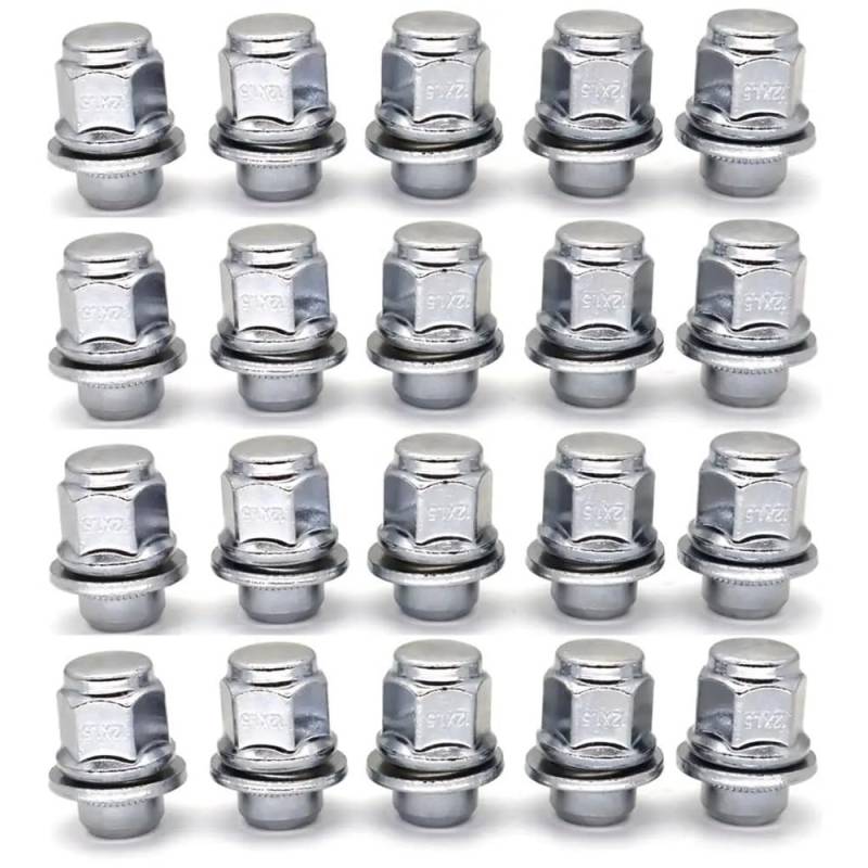 BASPHHH Felgenschraube Kompatibel mit Lexus für CT200h 2011-2017 Auto-Stahl-Radmutter M12 x 1,5 Auto-Radteile 52950M2050 von BASPHHH