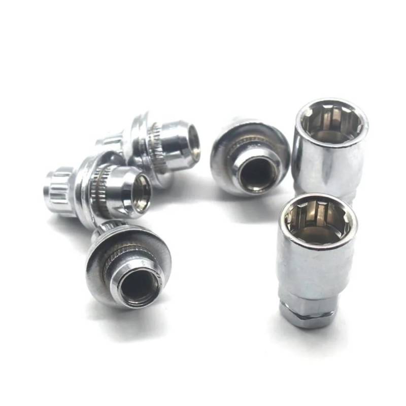 BASPHHH Felgenschraube Kompatibel mit Lexus für HS250H 2010 2011 2012 Chrom-Radmuttern-Set 88972745 9008494001 von BASPHHH