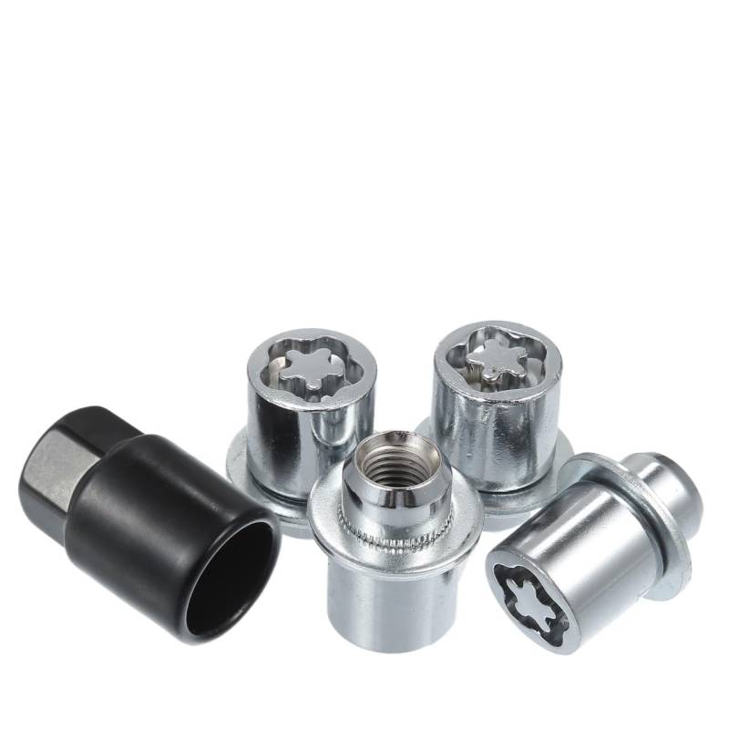 BASPHHH Felgenschraube Kompatibel mit Lexus für IS300 2002-2018 M12x1.5 Auto-Radschloss-Radmuttern-Bolzenabdeckungssatz 0027600900 von BASPHHH
