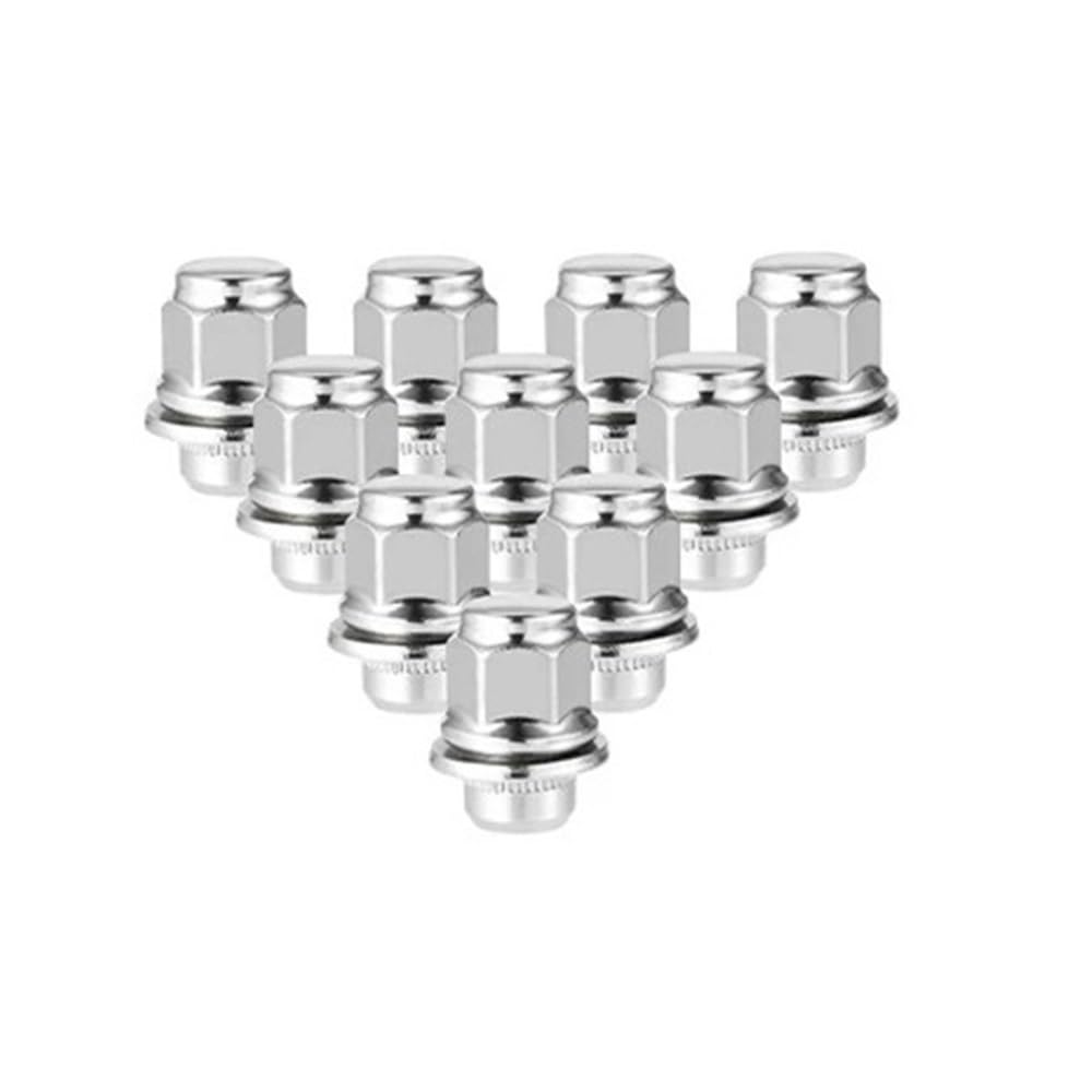 BASPHHH Felgenschraube Kompatibel mit Lexus für LC500h 2018 2019 2020 Auto-Radschrauben, Mutter M12 x 1,5 9094201111(10pcs) von BASPHHH