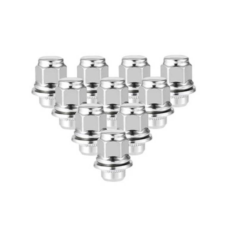 BASPHHH Felgenschraube Kompatibel mit Lexus für LC500h 2018 2019 2020 Auto-Radschrauben, Mutter M12 x 1,5 9094201111(10pcs) von BASPHHH