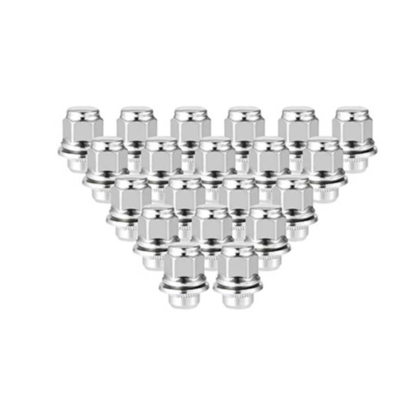BASPHHH Felgenschraube Kompatibel mit Lexus für LC500h 2018 2019 2020 Auto-Radschrauben, Mutter M12 x 1,5 9094201111(20pcs) von BASPHHH