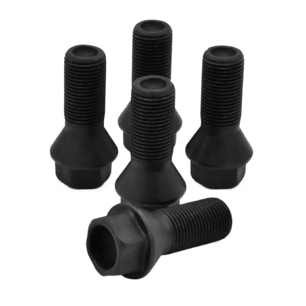 BASPHHH Felgenschraube Kompatibel mit MINI für R56 Radschrauben Schwarze konische Sitzmuttern M14 x 1,25, 27 mm BASPHHH Felgenschraube Kompatibel mit MINI für R56 Radschrauben Schwarze konische Sitzmuttern M14 x 1,25, 27 mm von BASPHHH