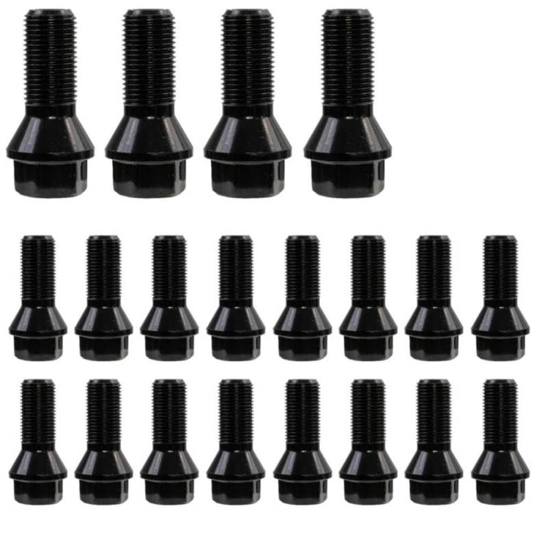 BASPHHH Felgenschraube Kompatibel mit Mini R50 2 4 5 6 7 Serie X1 X3 X5 X6 E71 F20 F25 528i Auto-Radsicherungsbolzen 36136781151 von BASPHHH