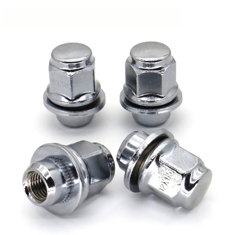 BASPHHH Felgenschraube Kompatibel mit Mitsubishi für Montero 1992-2006 Auto-Stahlrad-Radmuttern 12 × 1,5 Auto-Radteile 52950M2050 von BASPHHH
