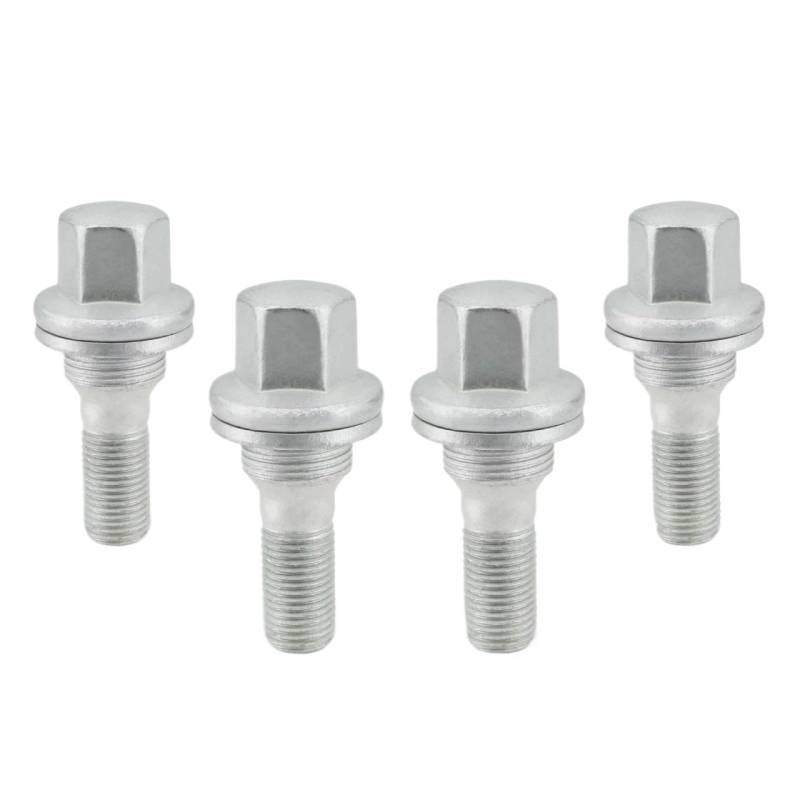 BASPHHH Felgenschraube Kompatibel mit Peugeot für 206 für 207 für 307 Auto-Radmuttern Schrauben Reifenschrauben Radnabenschrauben Flachsitz 540567 von BASPHHH