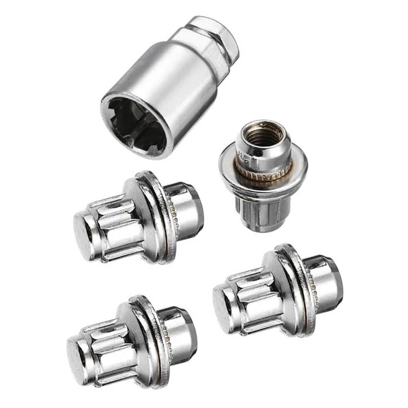BASPHHH Felgenschraube Kompatibel mit Toyota für 4Runner 1993–2002 Radbolzen Autosicherungsbolzenmutter Radbolzenmuttern M12 x 1,5 von BASPHHH