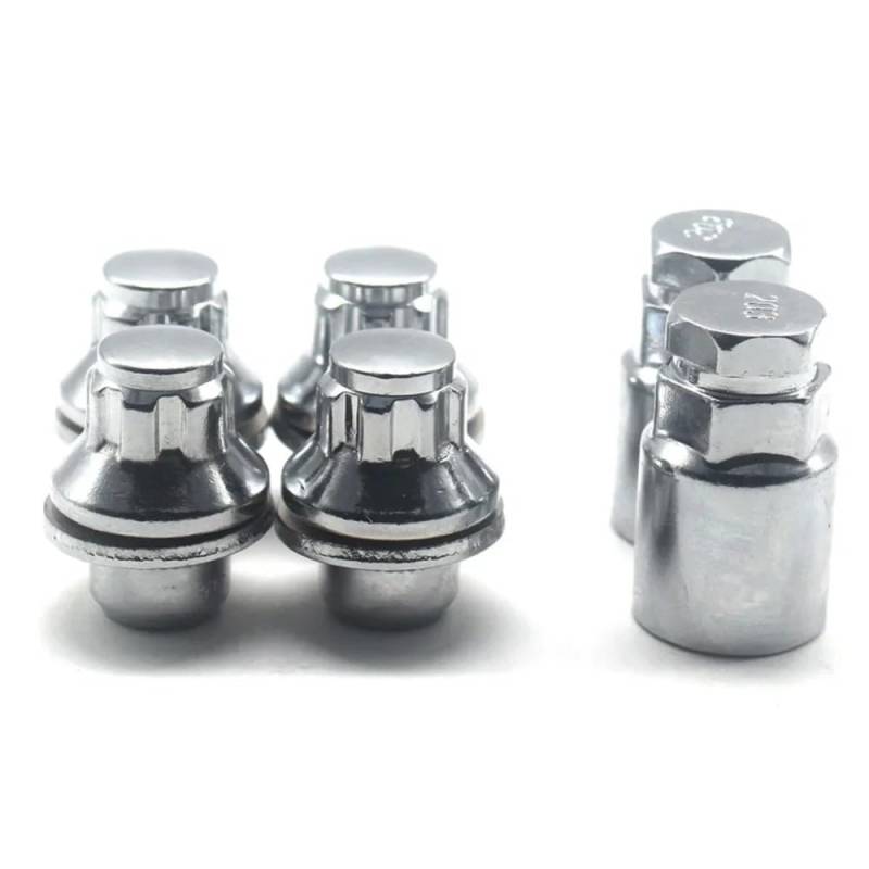 BASPHHH Felgenschraube Kompatibel mit Toyota für Camry 1993-2013 Chrom-Radmuttern-Set 88972745 9008494001 von BASPHHH