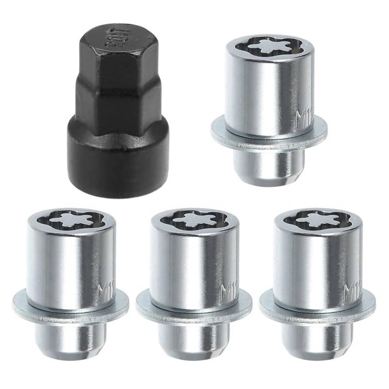 BASPHHH Felgenschraube Kompatibel mit Toyota für RAV4 2009-2023 M12x1.5 Auto-Radschloss-Radmuttern-Bolzenabdeckungssatz 0027600900 von BASPHHH