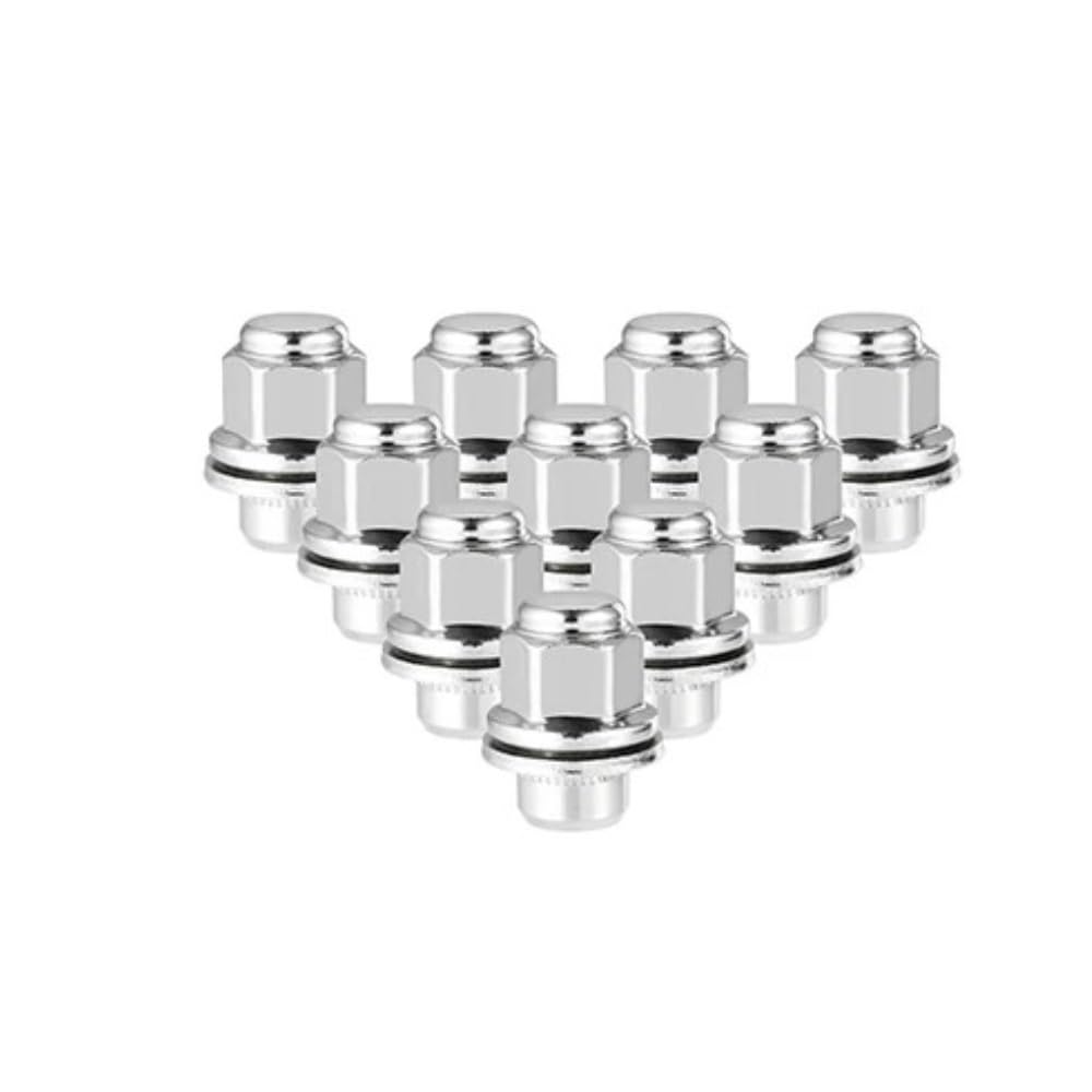 BASPHHH Felgenschraube Kompatibel mit Toyota für Venza 2009-2016 Auto-Radmuttern M12 x 1,5(10pcs) von BASPHHH