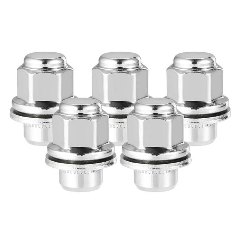 BASPHHH Felgenschraube Kompatibel mit Toyota für Venza 2009-2016 Auto-Radmuttern M12 x 1,5(5pcs) von BASPHHH