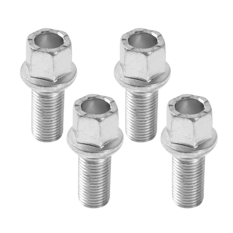 BASPHHH Felgenschraube Kompatibel mit VW Für Beetle 1998-2010 Für Bora 1998-2005 Auto Radschrauben Muttern WHT M14x1.5 Gewinde Radius 28mm WHT002437 WHT001812 von BASPHHH