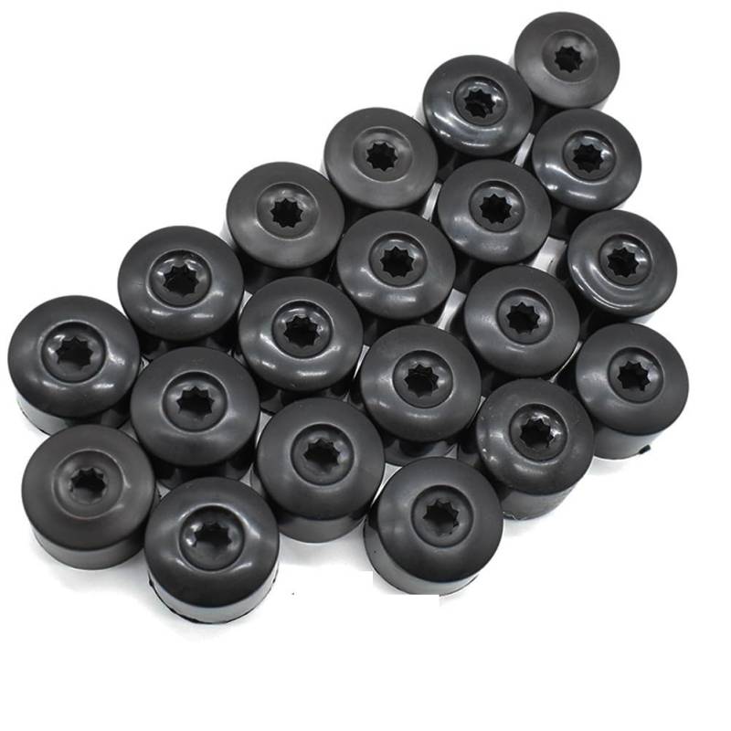 BASPHHH Felgenschraube Kompatibel mit VW für Caddy 2009-2018 Radmutternbolzen-Abdeckkappen-Set von BASPHHH