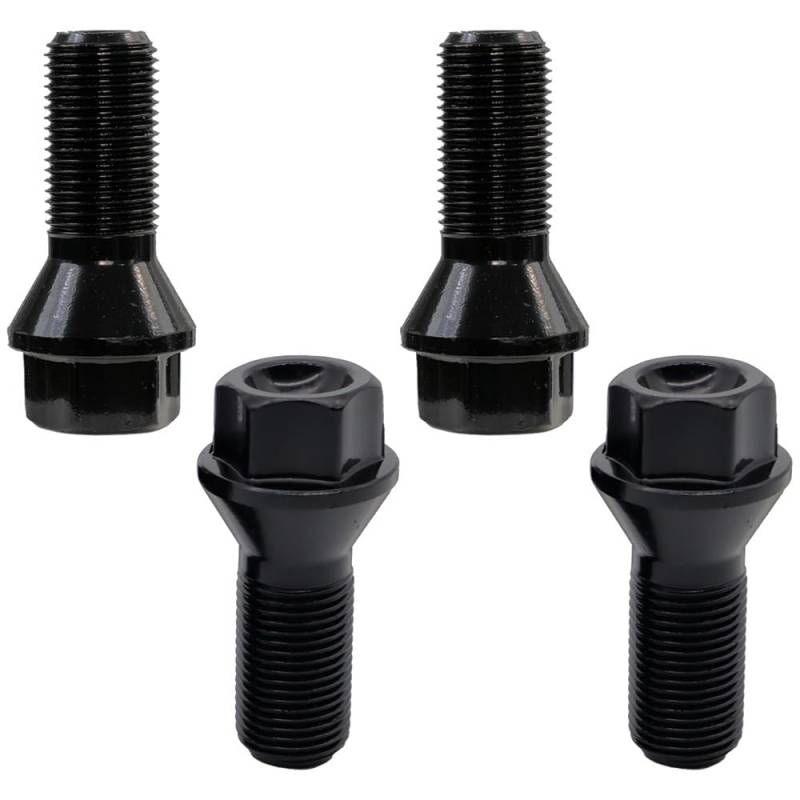 BASPHHH Felgenschraube Kompatibel mit X1 X2 X3 X4 X5 X6 E70 E71 F20 F25 320i M8 Autoradschrauben Mutter Schwarzes Stahlrad 36136781151 von BASPHHH