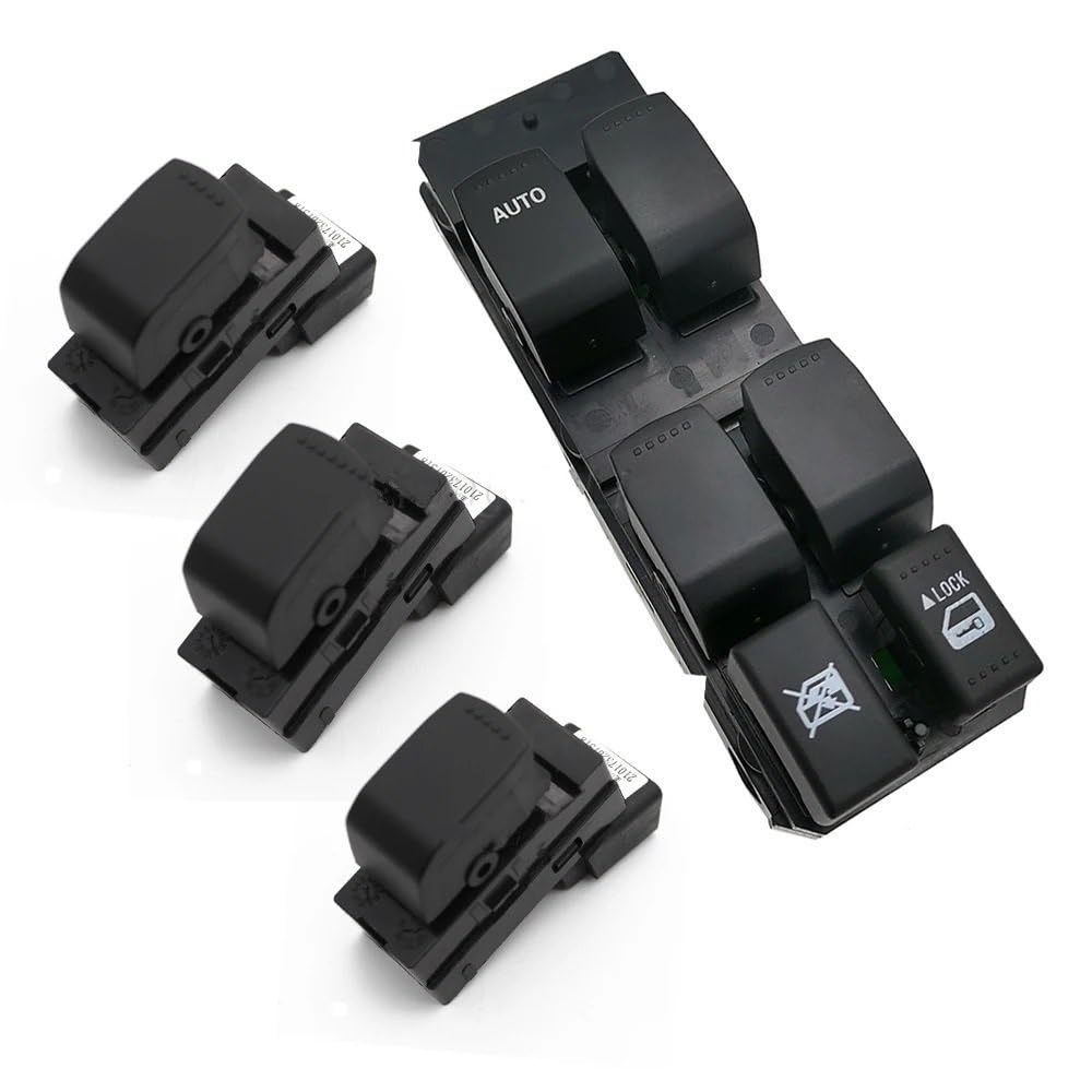 BASPHHH Fensterheber-Steuerschalter Fensterheber-Schalterknopf Kompatibel Mit Suzuki Für Swift Für SX4 2005-2013 Fensterheberschalter(4Pcs) von BASPHHH
