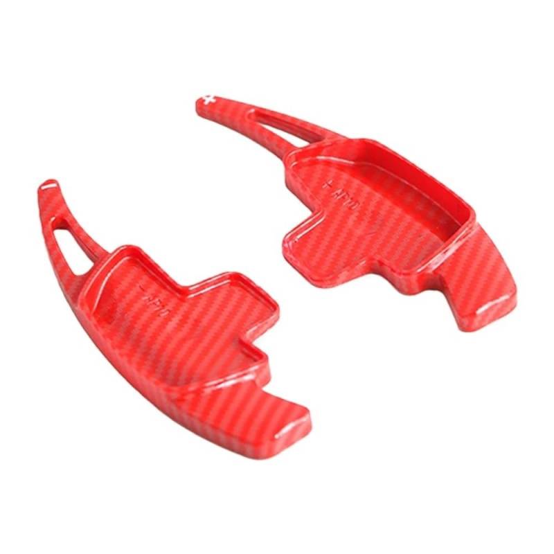 BASPHHH Schaltwippen Lenkrad Kompatibel mit Benz für A Class 2016 2017 2018 Auto Lenkrad Shift Paddle Shifter erweitert(Carbon Red) von BASPHHH