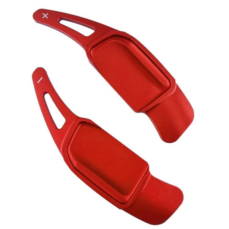 BASPHHH Schaltwippen Lenkrad Kompatibel mit Citroen für DS4 C4 MK3 III C5 X für Hybrid 2021 2022 2023 2024 Auto-Lenkrad-Schaltwippen-Verlängerungsschalthebel(Red) von BASPHHH