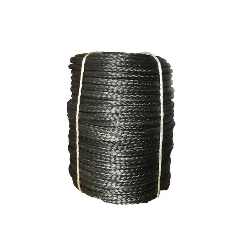 10 mm * 100 m UHMWPE-Seilkabel, Synthetisches Windenseil, Synthetisches Windenseil for Geländewagen, ATV, UTV, SUV(Noir) von BASSFLY