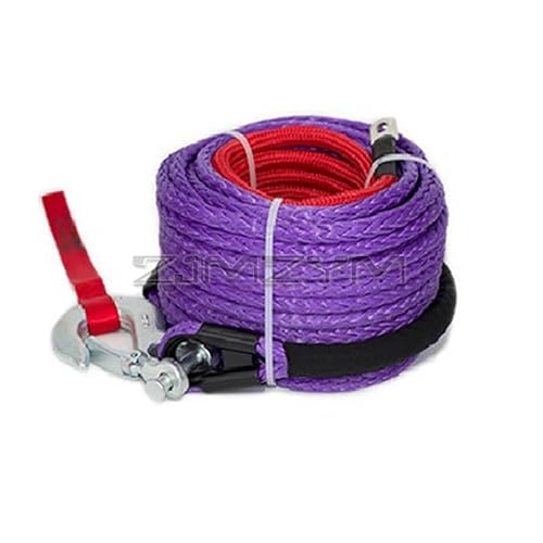 10 mm * 30 m mehrfarbige Windenleine, Abschleppseil, Polymer-Synthetikfaserseil, Plasmaseil for die Traktion von Geländefahrzeugen(Blue,13mm x 25M) von BASSFLY