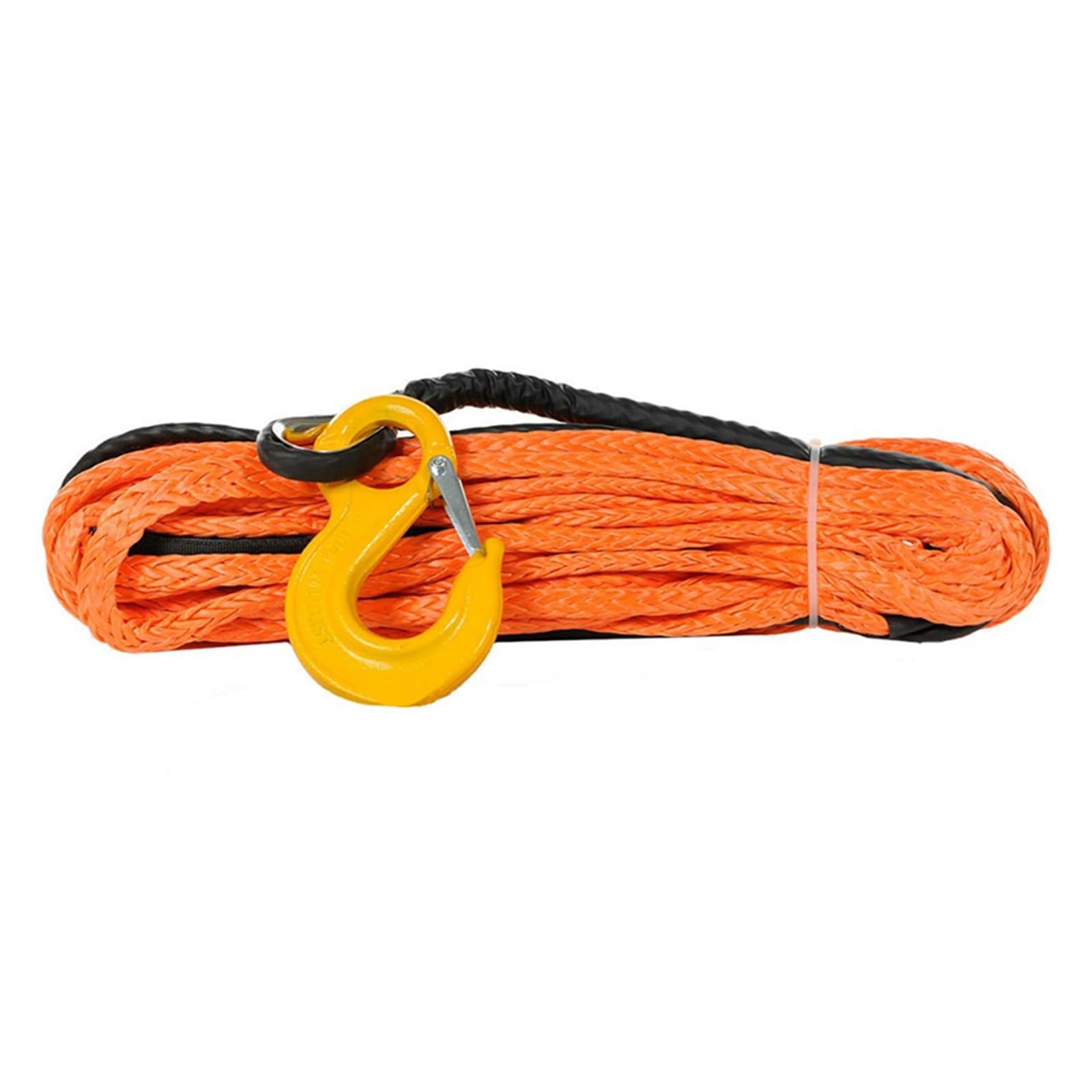 10 mm x 30 m rotes Seil aus synthetischem Uhmwpe-Windenseil mit Haken for Off-Road-4x4-Fahrzeugwerkzeuge(Orange) von BASSFLY