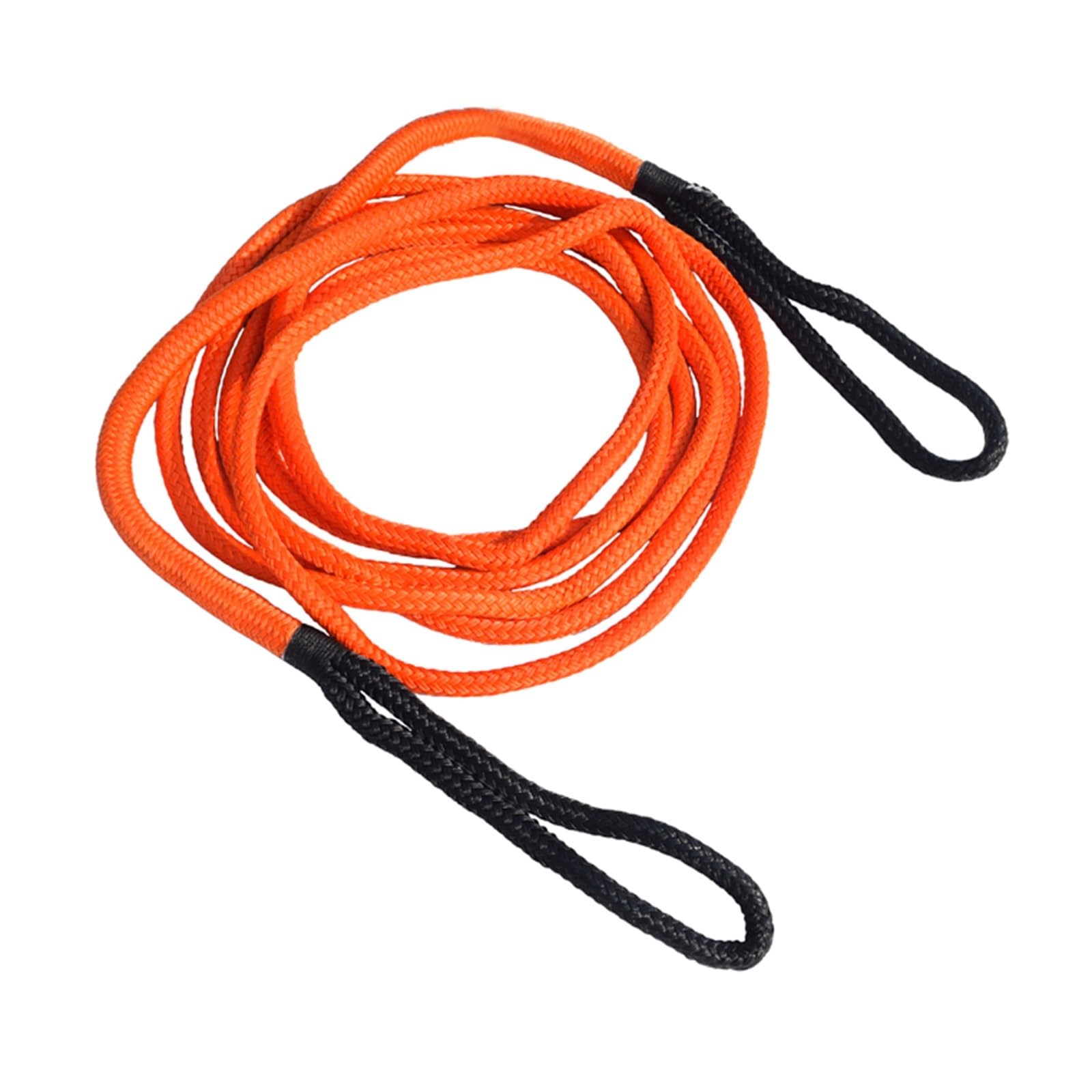 12 mm * 6 m (1/2 Zoll * 20 Fuß) BergungsseilDoppelt geflochtenes kinetisches Nylonseil (Orange, Blau, Schwarz)(Orange) von BASSFLY