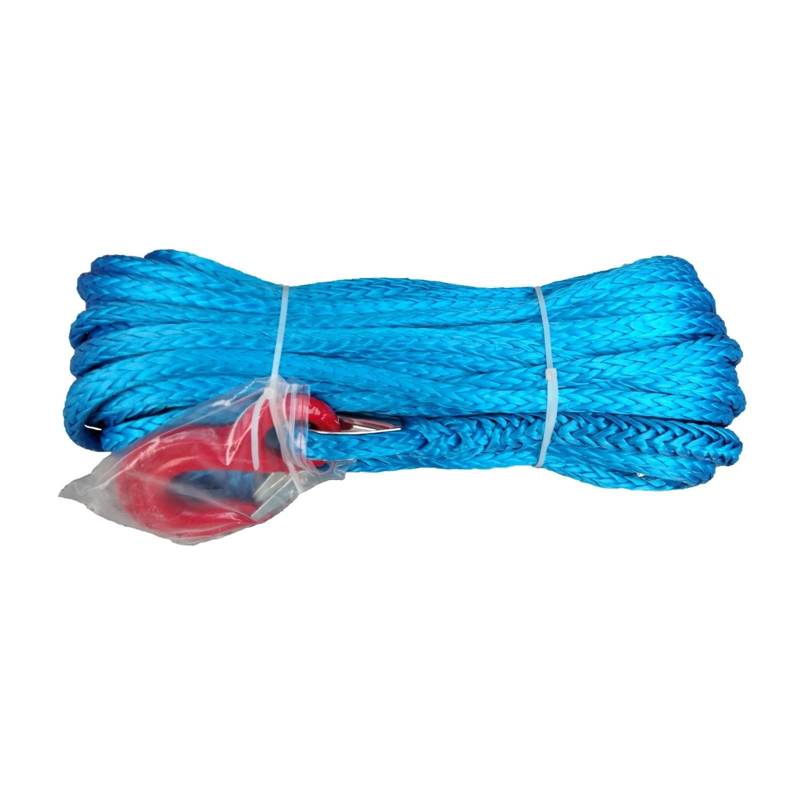 14 mm x 40 m UHMWPE-Seil, Synthetisches Windenseil, Synthetisches Windenseil, Kabelseil for 4x4/ATV/UTV/SUV/Offroad-Bergung(Blue) von BASSFLY